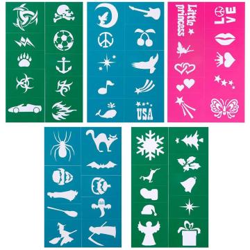 Best Body Art Stencils Easy Face Painting Stencils