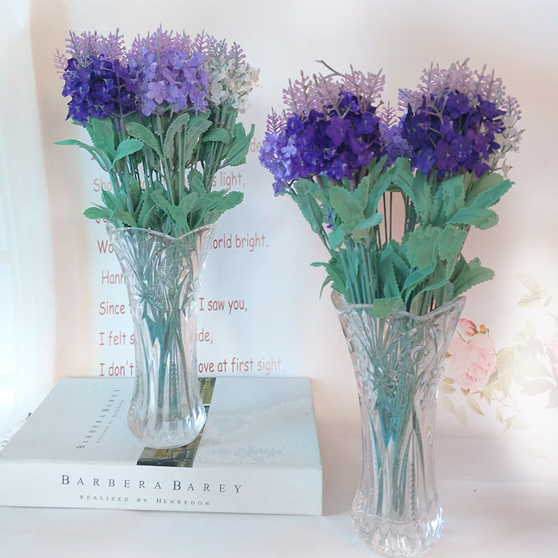 Simulation Flowers Simulation Lavender European Pastoral Lavender Provence Wholesale Home Furnishings Flower Arrangement