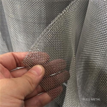 Black Powder Coated Aluminum Wire Mesh Cloth