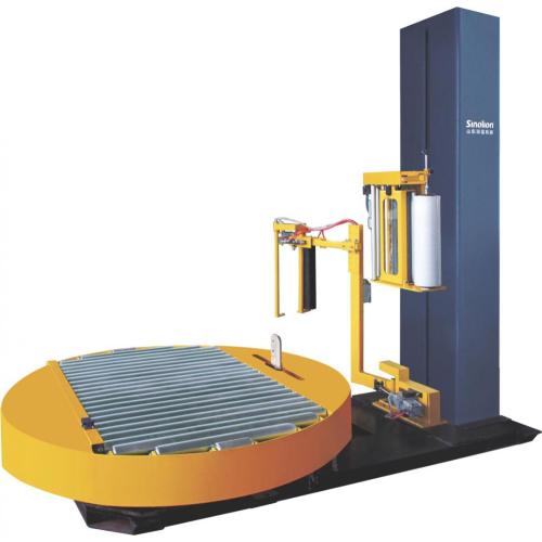 Automatic pallet wrapping machine