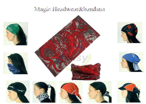 Fashion Seamless Tube Bandana Buff Multifunctional Headwear Hairband For Promotional