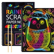 Rainbow Magic Scratch Art Spiral Notebook