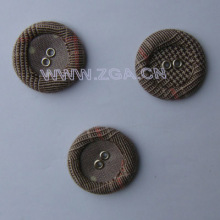 Fabric Covered Button with two eyelets , clothes accessories