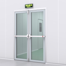 Modular Clean Room Steel and Glass Doors for Industrial, Food, and Medical Applications