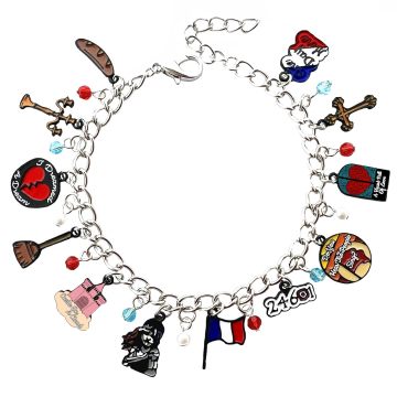 High Quality Wholesale Les Miserables Broadway Charm Bracelet in Zinc Alloy