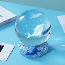 Shimmering Crystal Ball Night Light