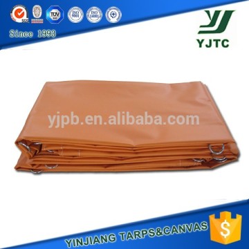 Tear-Resistant pvc laminated tarpaulin for truck cover with D-rings