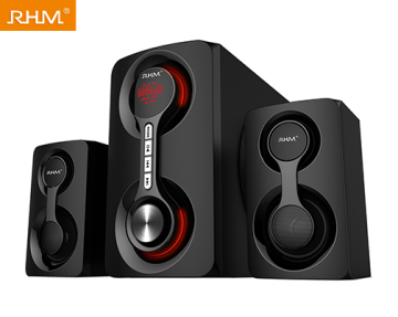 RHM New Arrival PC Sound Equipment: Amplifiers with Bluetooth, USB, SD Card, AUX, FM 2.1 Speaker