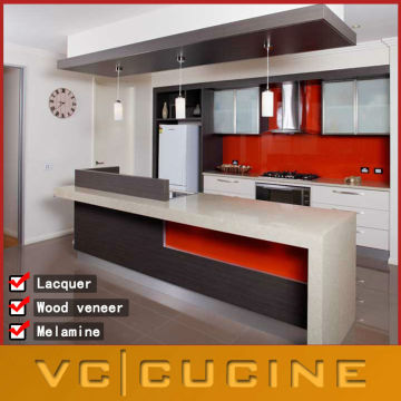 Lecong modular high gloss lacquer kitchen cabinet doors