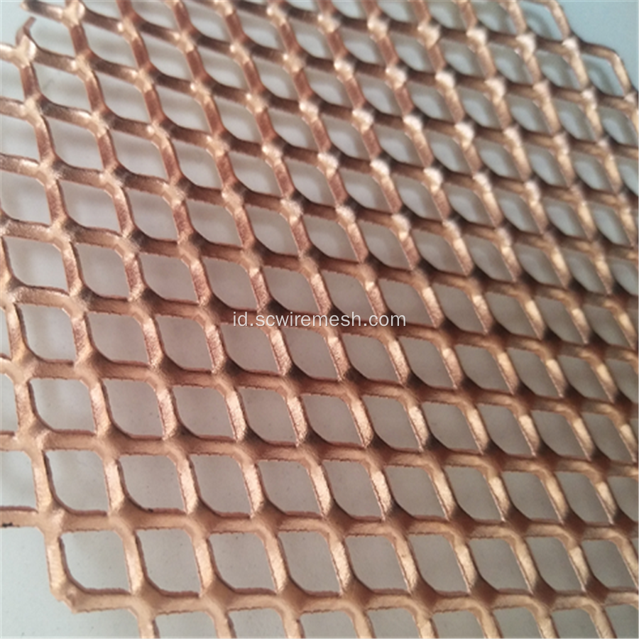 Tembaga Dekoratif Expanded Metal Mesh