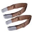 6 Ton 6M Or OEM Length 180MM Width 4 Ply Soft Lifting 6T Webbing Glass Sling Belt Brown Color Safety Factor 8:1 7:1 6:1