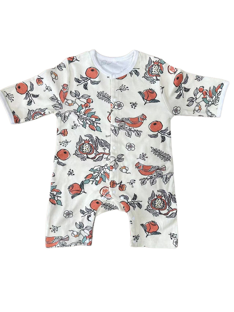 Pamuklu Baskılı Bebek Pijama 4 Cotton Printed Baby Sleepwear 4