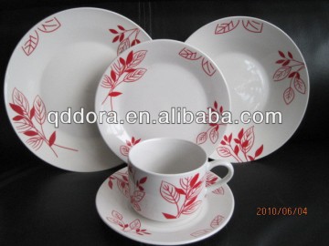 pink dinnerware