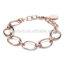 Special women big hoops rose gold bracelet