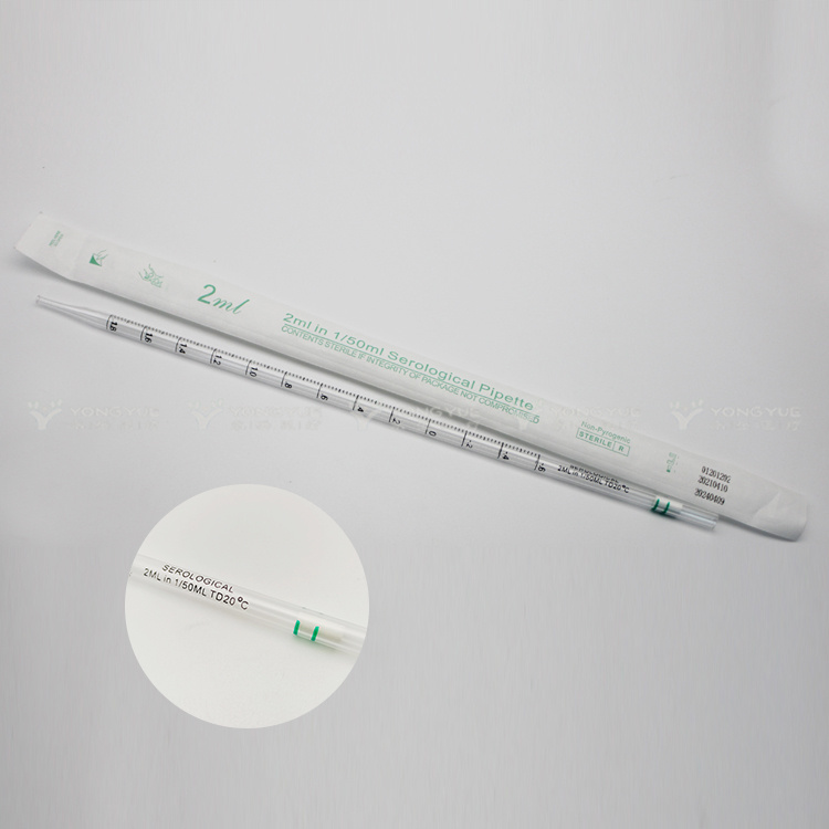 2 ml steriler polystyrol serologischer pipet