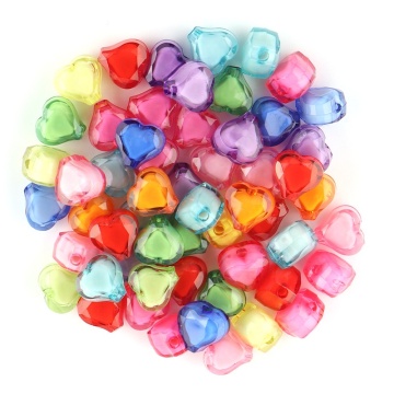 200 Pcs Colorful Acrylic Beads Clear Crystal Beads