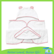 Softness Bamboo Fiber Baby Hooded Bath Towel