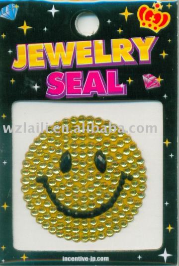 acrylic sticker/smail rhinestone sticker / gem stone sticker