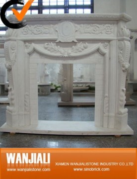 Popular sale marble stone carving fire place