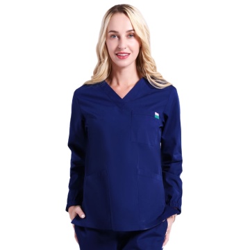 Wholesale Long Sleeve Scrubs Uniform Sets for Nurses - Breathable Hospital Nursing Uniforms for Women