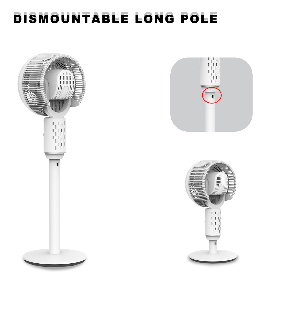 F619 circulator stand fan long pole F619 circulator stand fan long pole