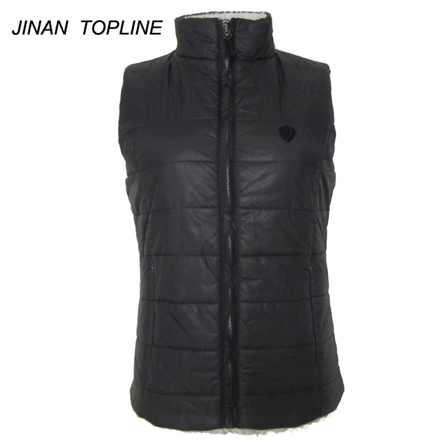 Women's Reversible Vest with PU Coating