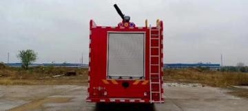 HOWO 8000L water tank fire lighting engine truck