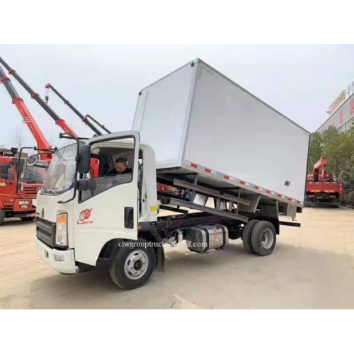 HOWO refrigerated truck with tipper fuction