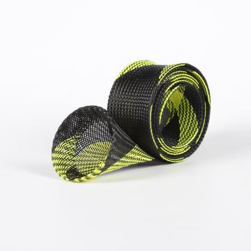Multi-colored pet braided expandable fishing rod cover sleev