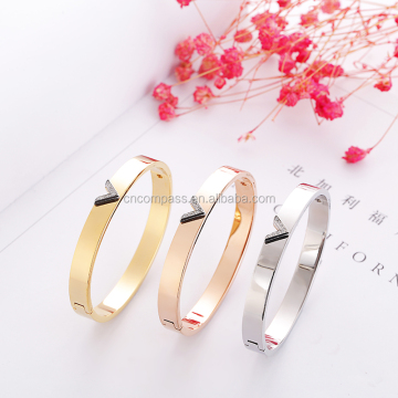 Top Quality Gemstone and Brand Letter Fashion Jewelry: Titanium Magnet Bangle Cuff Bracelets