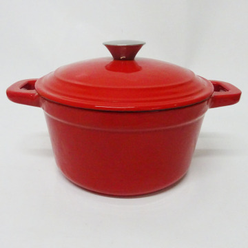 Red Enamel Cast Iron Cookware With Diameter 20cm