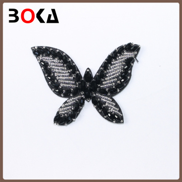 beaded butterfly applique rhinestone applique butterfly