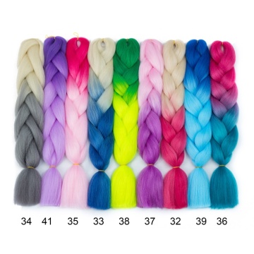 100g-165g synthetic ombre jumbo hair braid synthetic jumbo hair braid