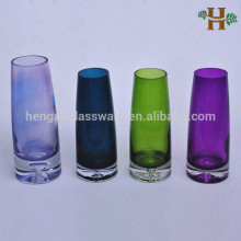 bubble base glass vase,handmade bubble base glass vase