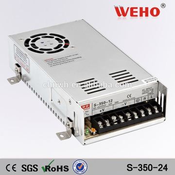 ISO9001 CE Rohs approved 24v 350w smps power supply