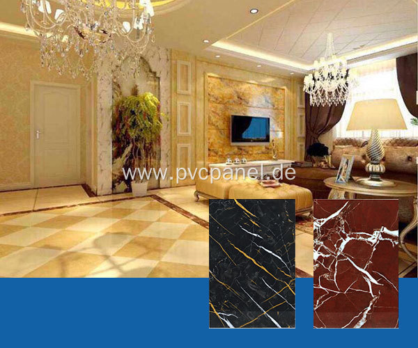 Decoration Materials Pvc Marble UV Board For Wall