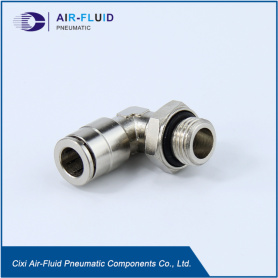 Air-Fluid Pneumatic Fitting P.T.C Swivel Eblow