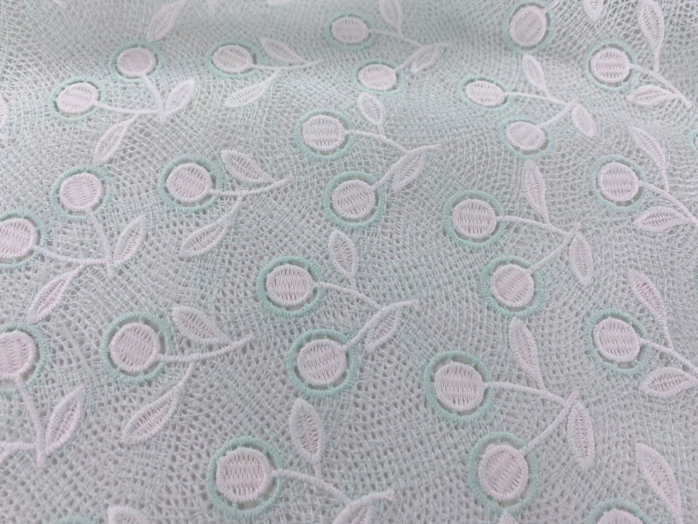 Cherry Guipure Embroidery Fabric