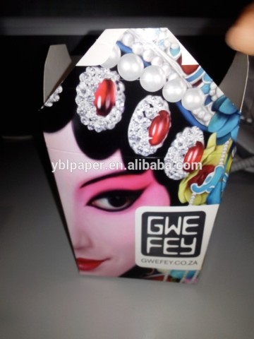 chinese beauty face take out food box