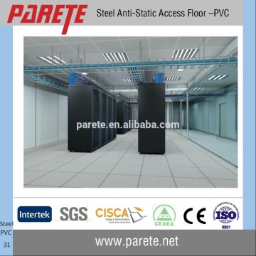 Conductive PVC finish steel raised floor