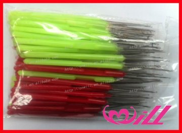 hair extension bead tool hair threading tool cheap plastic hook
