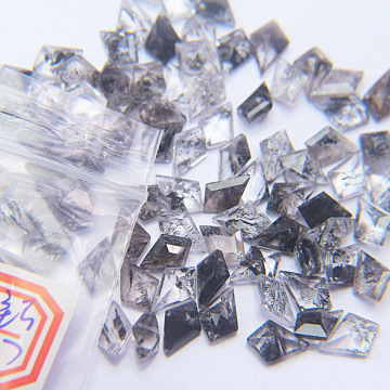 Natural Kite Shape Cut Salt And Pepper Diamond