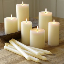 Big White Candles Pillar Candle White Church Candle