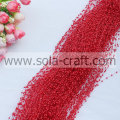 Sparking 3MM Artificial Pearl Garland for Event & Party Supplies Red color