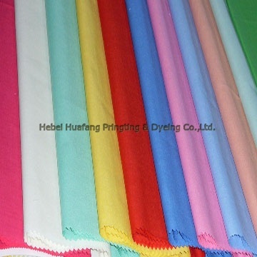 100% Polyester Poplin White and Dyed for Lining
