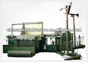 Diamond mesh machine