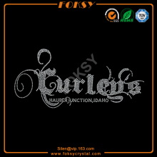 Curlegs hot fix rhinestone words transfers