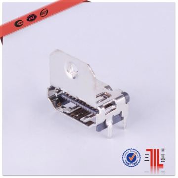 2015 new female dip tpye hdmi socket connector cheapest price hdmi female to mini male connector