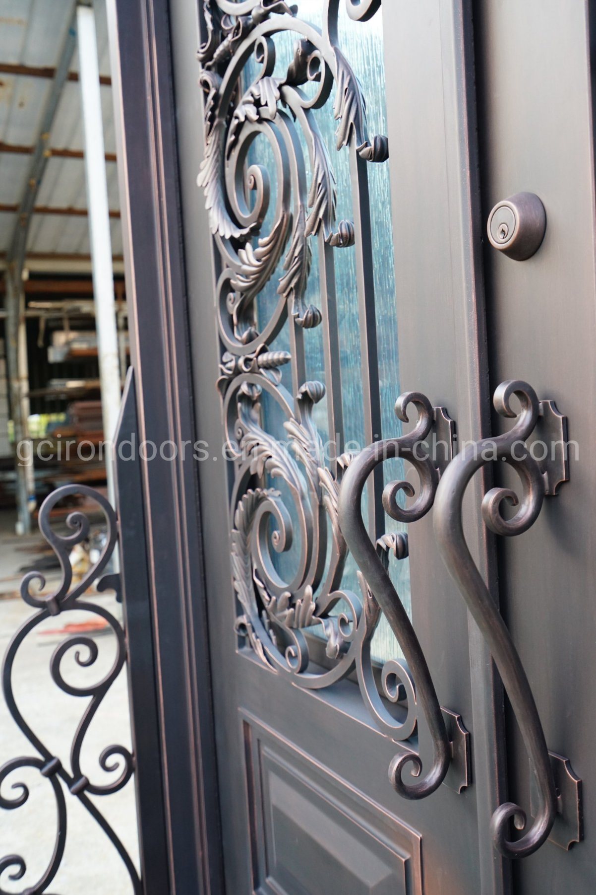 China Heiße Verkaufs-Stahlaußensicherheits-Eisentüren Door Hersteller