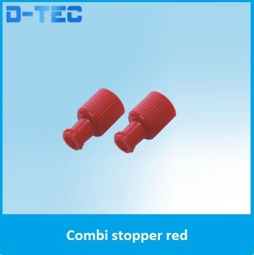 Red Combi stopper, sterile combi stopper, CE certified combi stopper